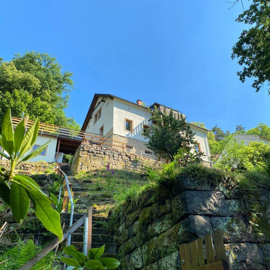 Luxusboofe - Ferienhaus Am Lilienstein Konigstein an der Elbe Luaran gambar